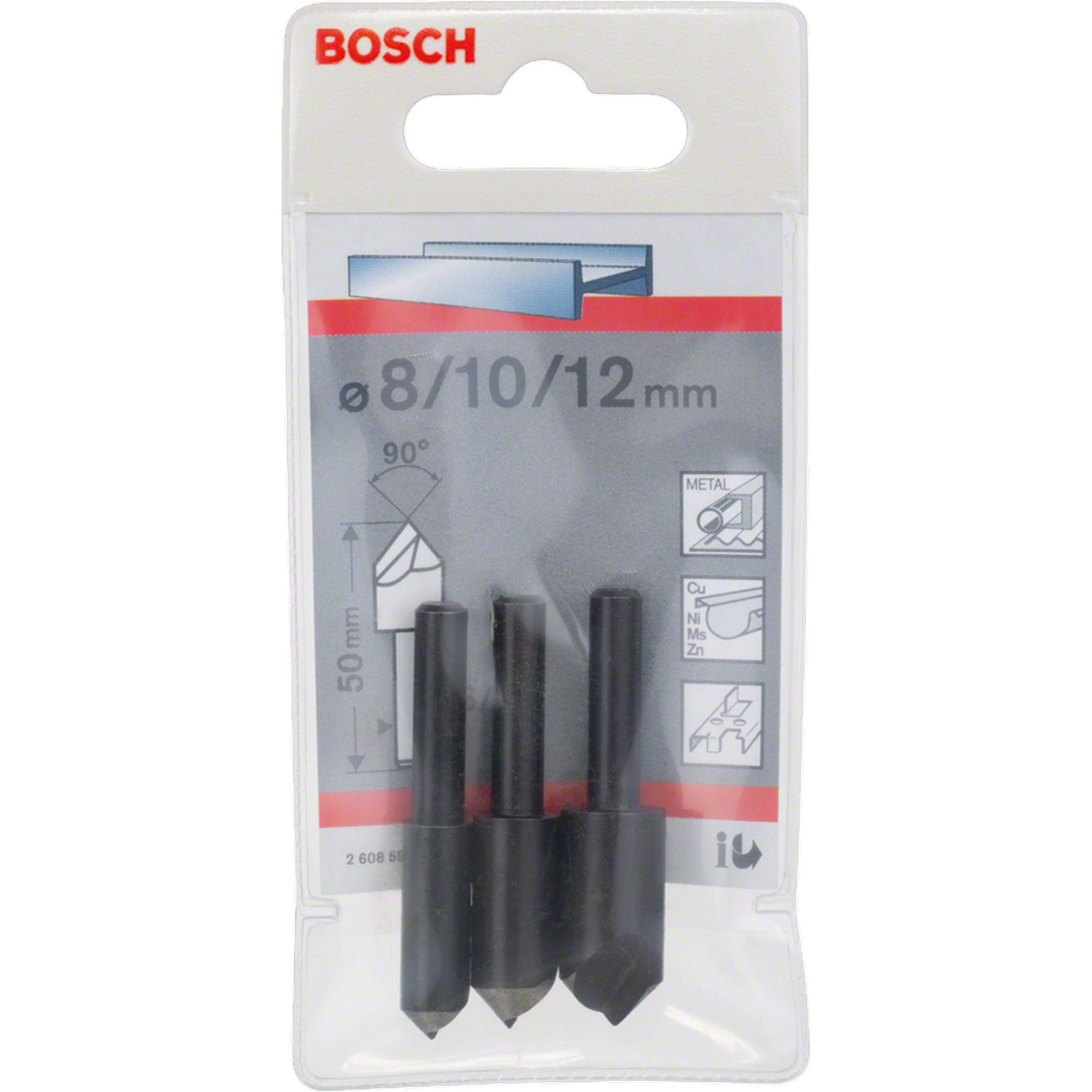 Kegelsenker-Set Ø 6–8 mm 3-teilig