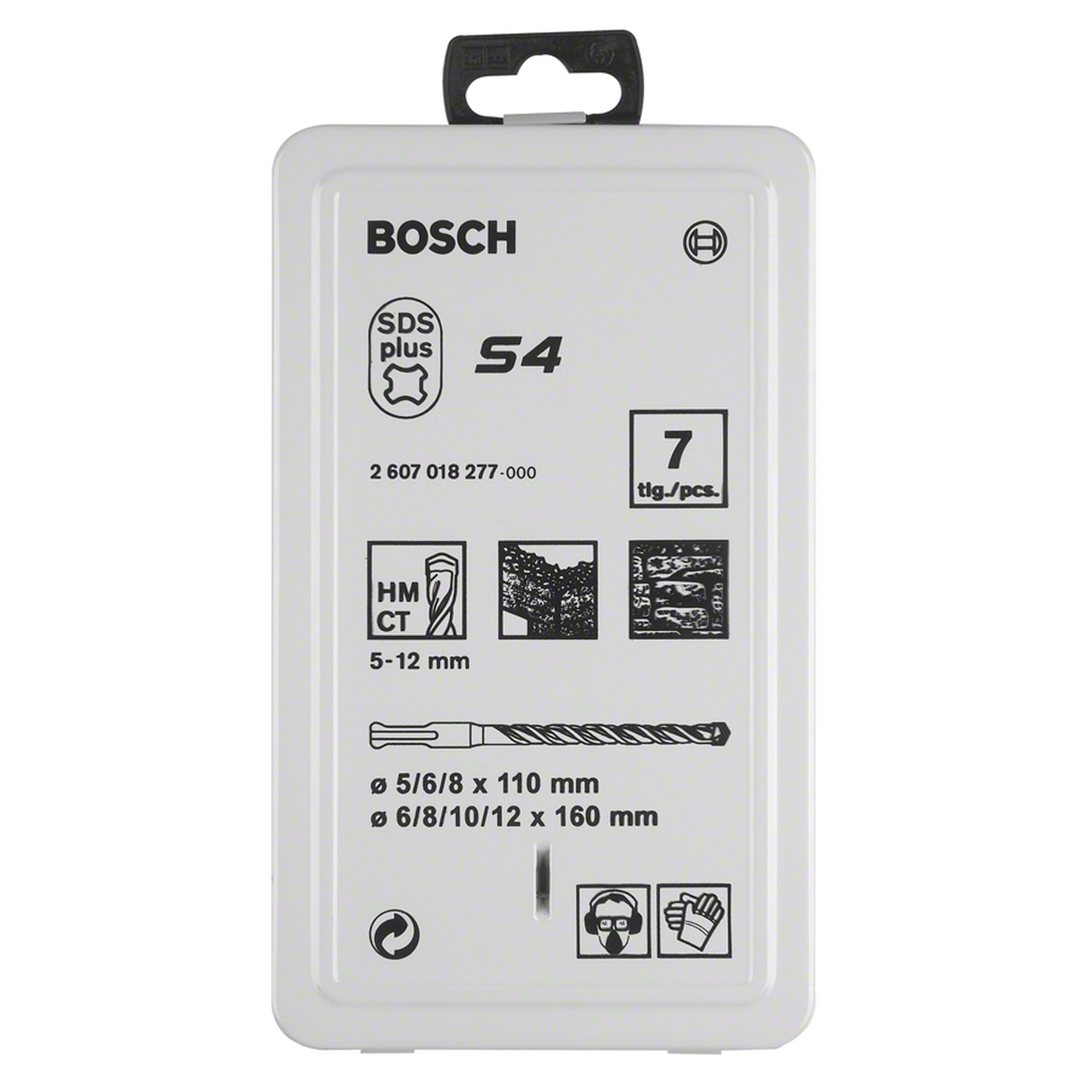 Hammerbohrer-Set Ø 5-12 mm 7-teilig