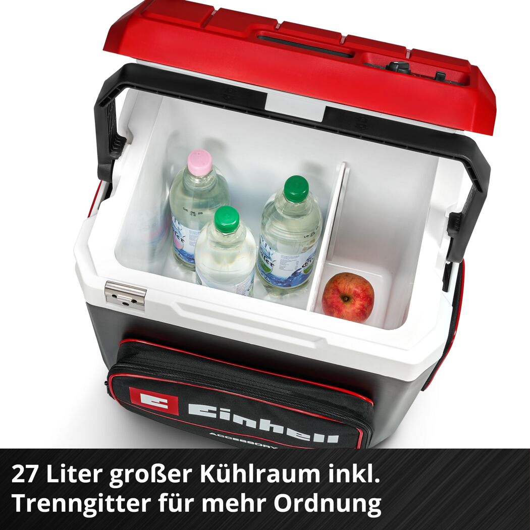 Akku-Kühlbox 'TE-COL 18/27 Li-Solo' schwarz/rot 27 l mit Warmhaltefunktion