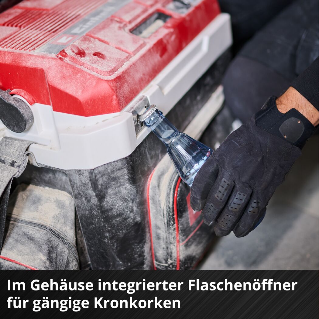 Akku-Kühlbox 'TE-COL 18/27 Li-Solo' schwarz/rot 27 l mit Warmhaltefunktion