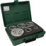Lochsägen-Set, 5-teilig, HM bestückt, im grünen Kunststoffkoffer