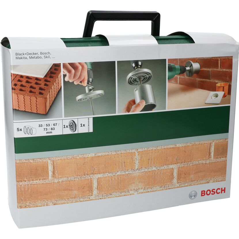 Bosch Lochsägenset 5-teilig mit Lochsäge und Bohrer