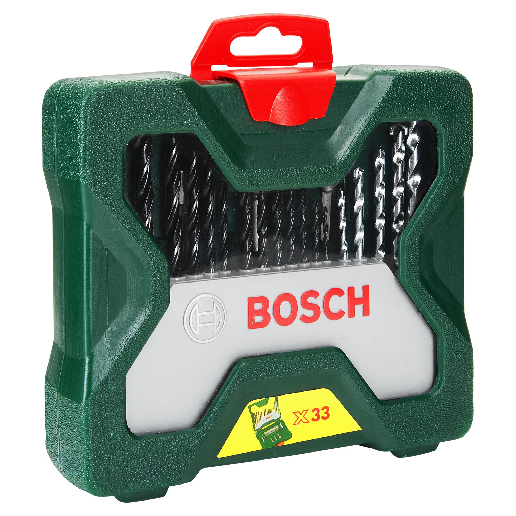 Bosch X-Line 33-teiliges Bohrer-Set in grüner Box