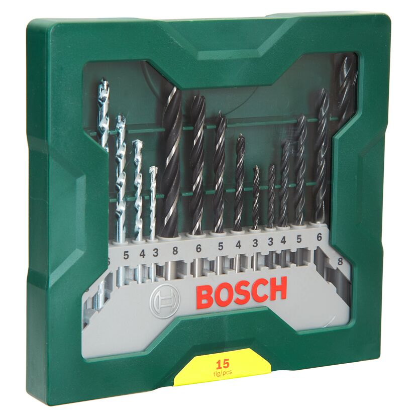 X-line-Bohrerset gemischt 15-teilig