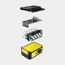 Explosionsdarstellung eines 36V Akku Starter Kits
