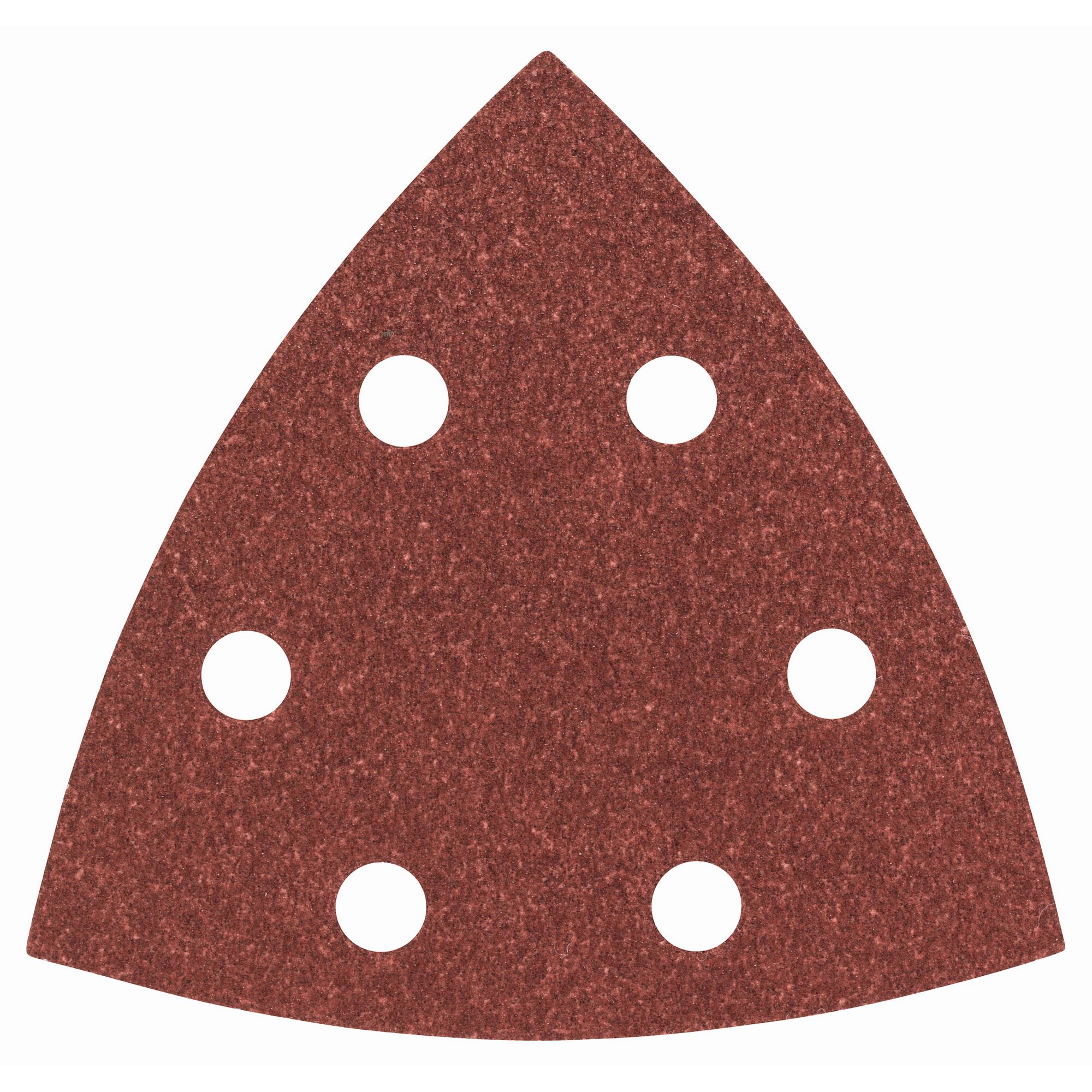 Dreieckiges Schleifpapier mit sechs Löchern.