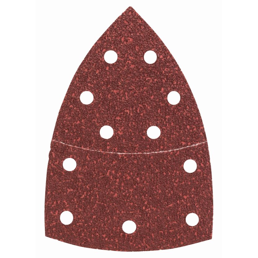 Deltaschleifblatt-Set gelocht 10,2 x 6,2 cm G40 10 Stück