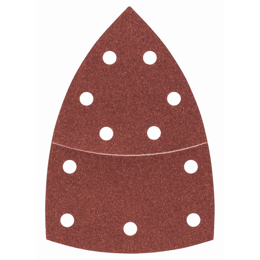 Deltaschleifblatt-Set gelocht 10,2 x 6,2 cm G120 10 Stück