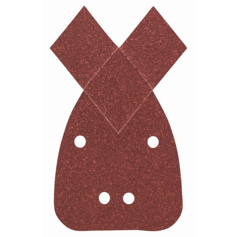 Deltaschleifblatt-Set 5-teilig gelocht 9,5 x 13,5 cm G80