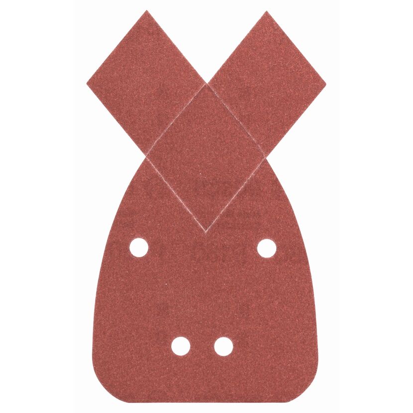 Deltaschleifblatt-Set 5-teilig gelocht 9,5 x 13,5 cm G180