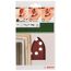 Deltaschleifblatt-Set gelocht 10 x 17 cm G40 5 Stück