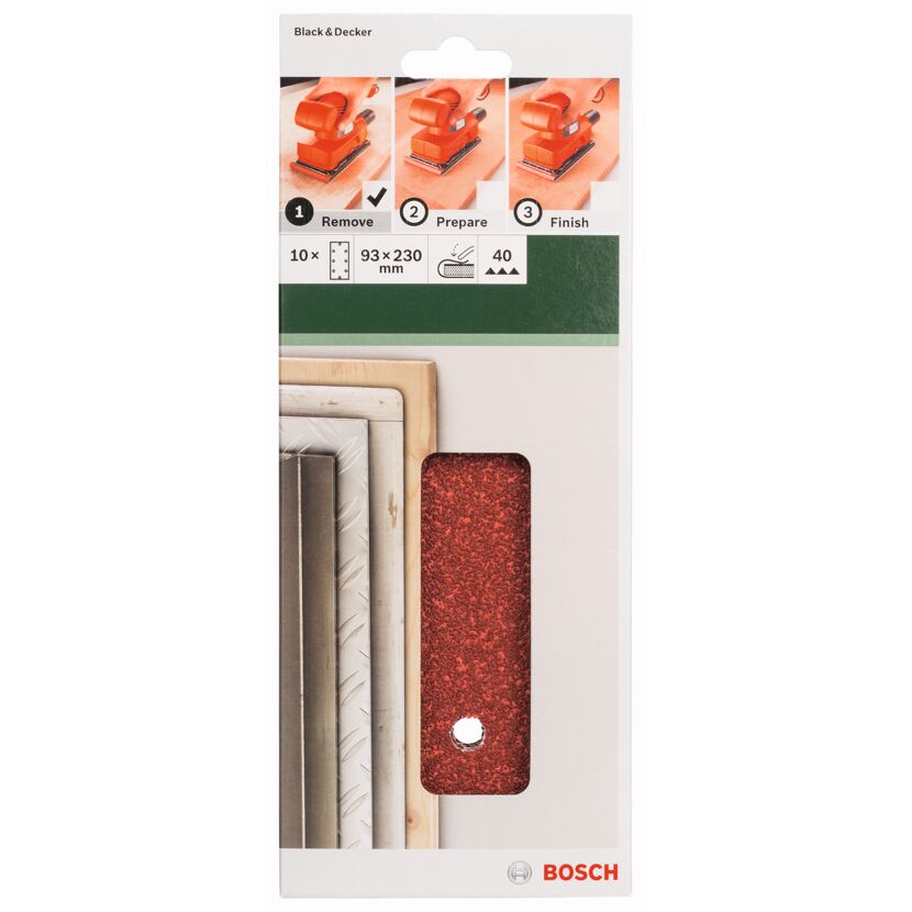 Schleifblätter G40 9,3 x 23 cm 10 Stück