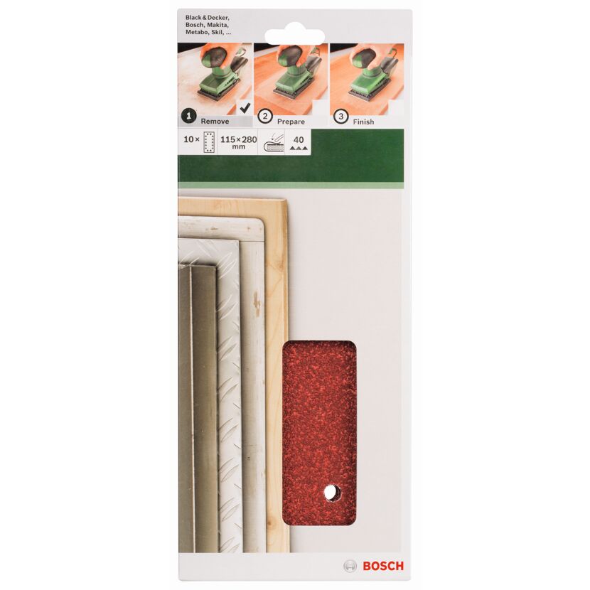 Schleifblatt für Schleifgeräte von Bosch, 10er Pack