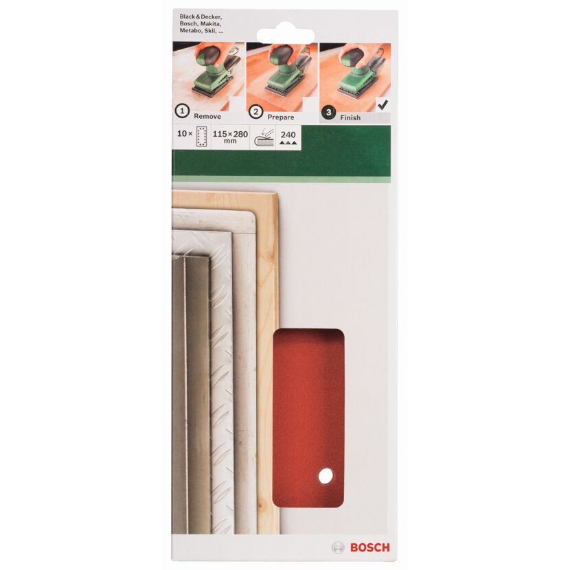 Schleifblatt für Schleifgeräte von Bosch, Black+Decker, Makita, Metabo, Skil