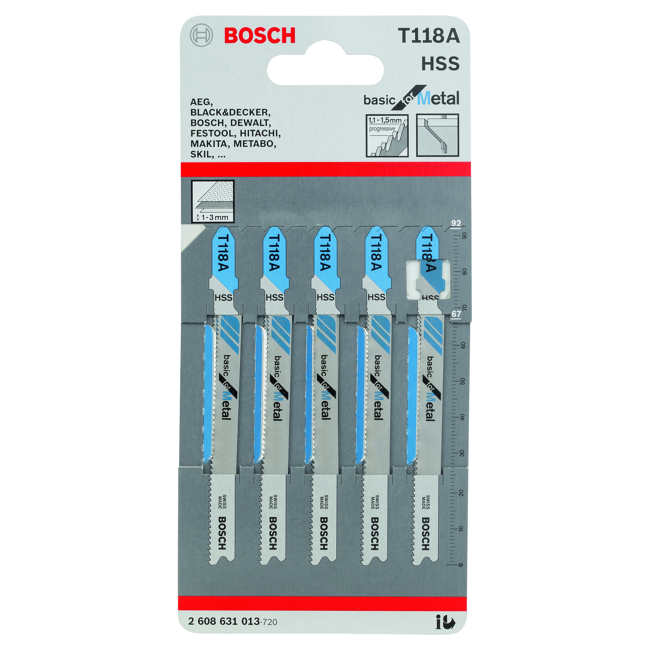 Bild von Stichsägeblätter T 118 A