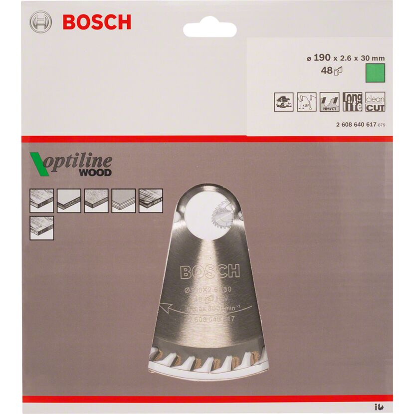 Bosch Optiline Wood Kreissägeblatt