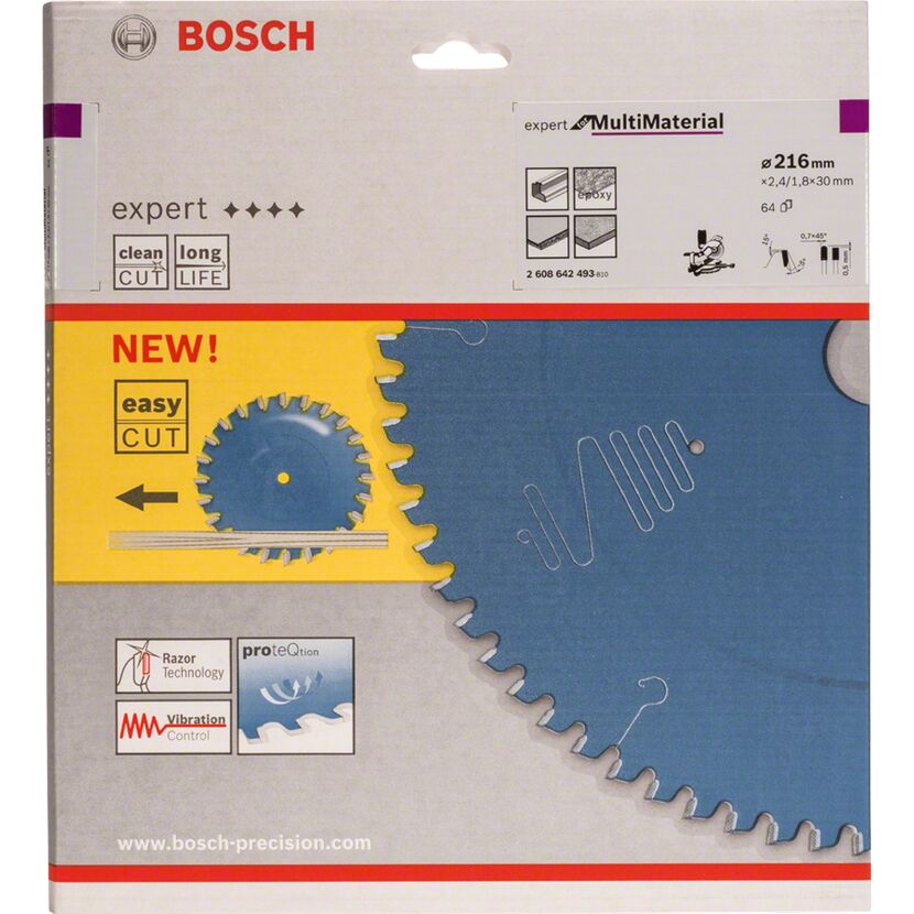 Kreissägeblatt 'Expert for Multi Material' 216 x 30 mm 64 Zähne