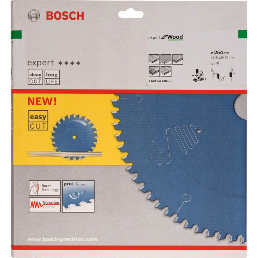 Kreissägeblatt 'Expert for Wood' 254 x 30 mm 60 Zähne