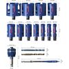 Lochsäge-Set 'EXPERT Construction Material' 20-76 mm 15-teilig