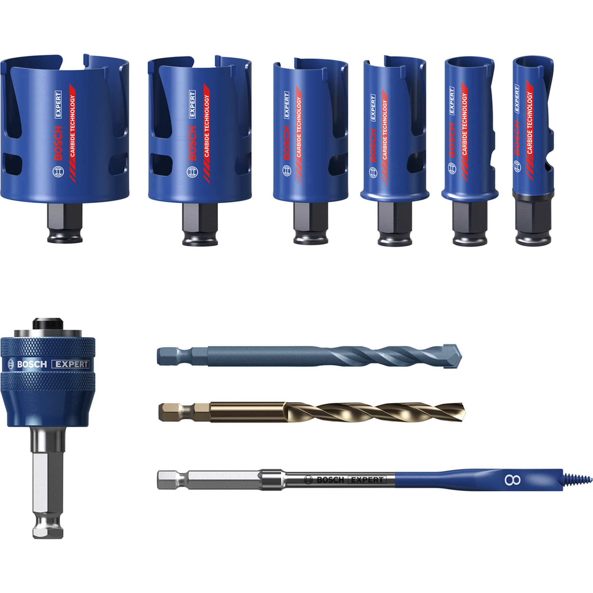Lochsäge-Set 'EXPERT Construction Material' Ø 20-64 mm 10-teilig
