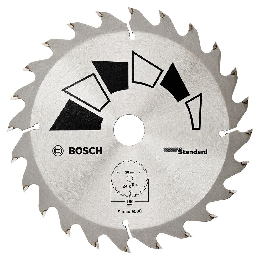 Kreissägeblatt 'Standard' 24 Zähne Ø 160 mm