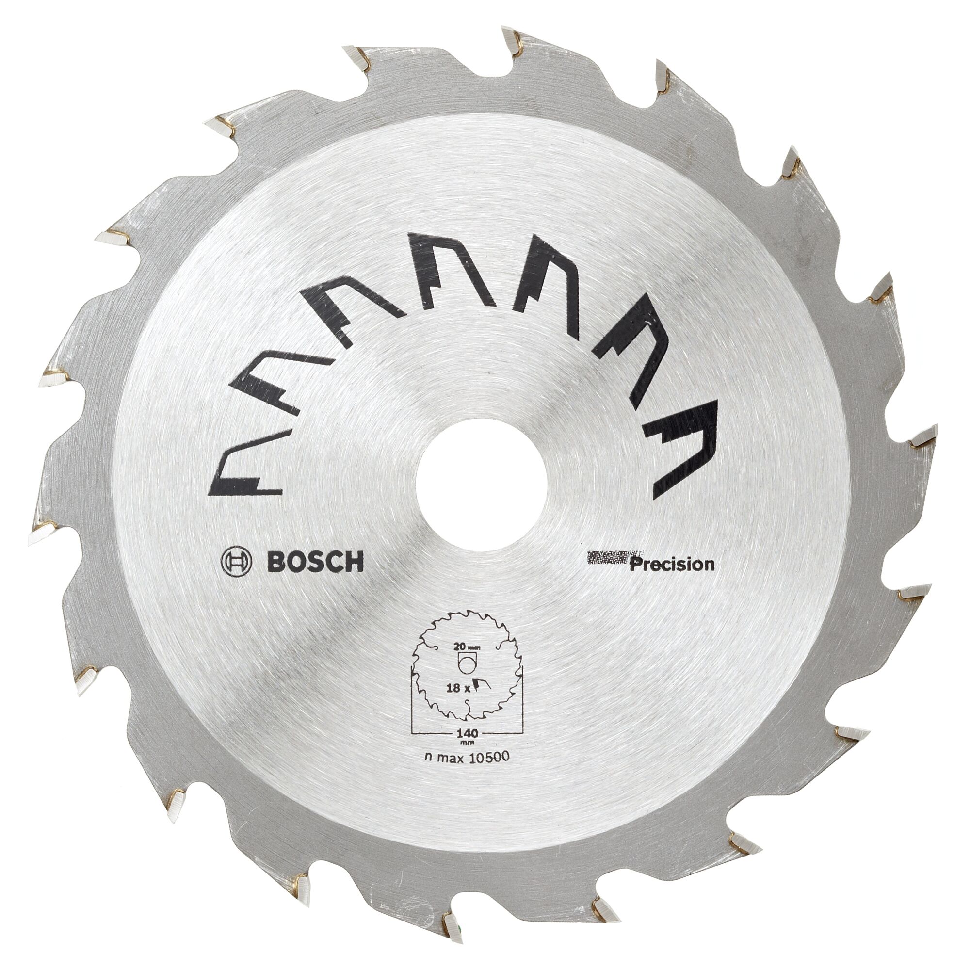 Kreissägeblatt Bosch Precision, 140 x 2 x 20 mm, 18 Zähne