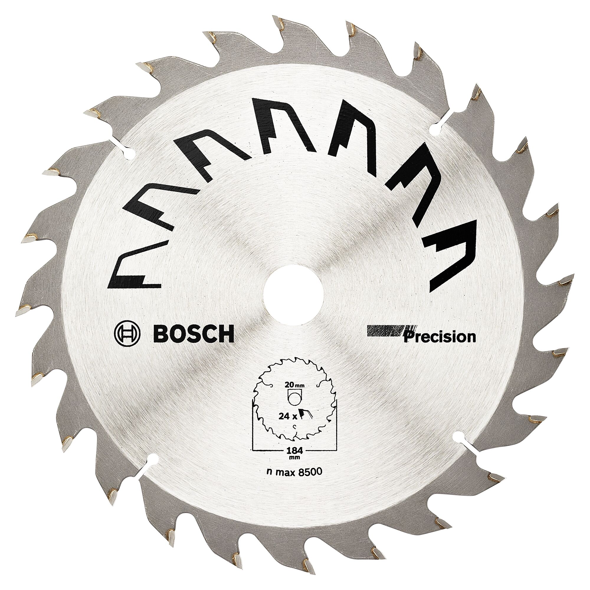 Kreissägeblatt, Präzision, 24 Zähne