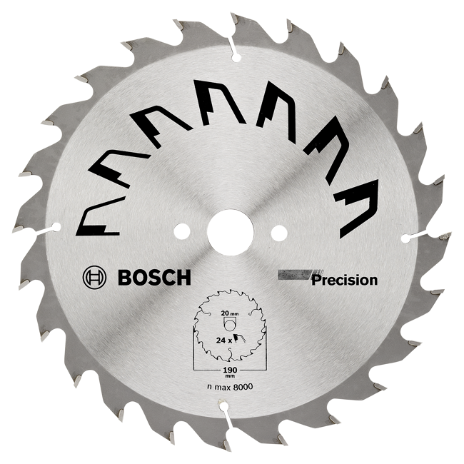 Bild von Kreissägeblatt 'Precision' 24 Zähne Ø 190 mm