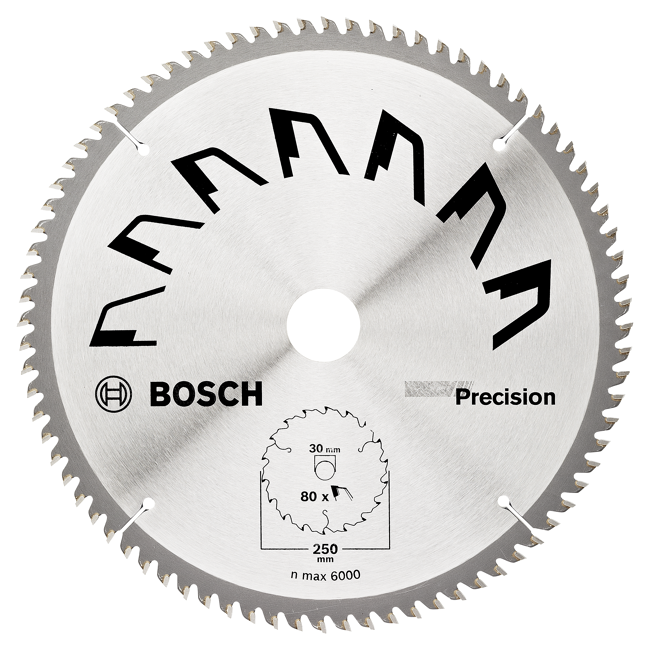 Bild von Kreissägeblatt 80 Zähne Ø 25 cm 'Precision'