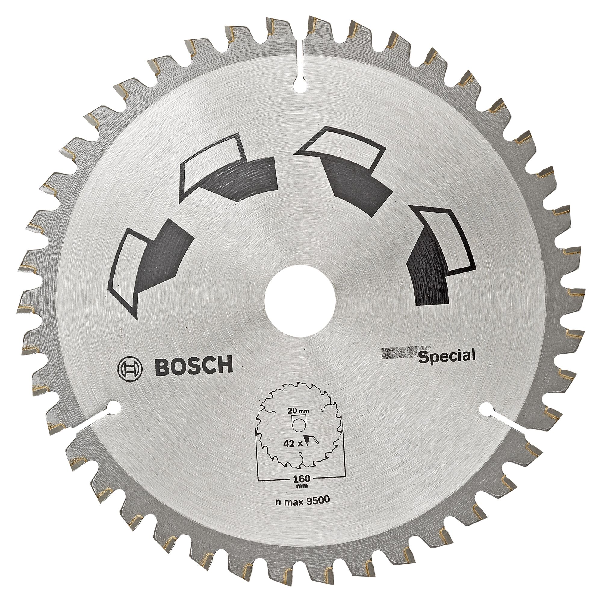 Bosch Kreissägeblatt Special, 160 x 20 mm, 42 Zähne