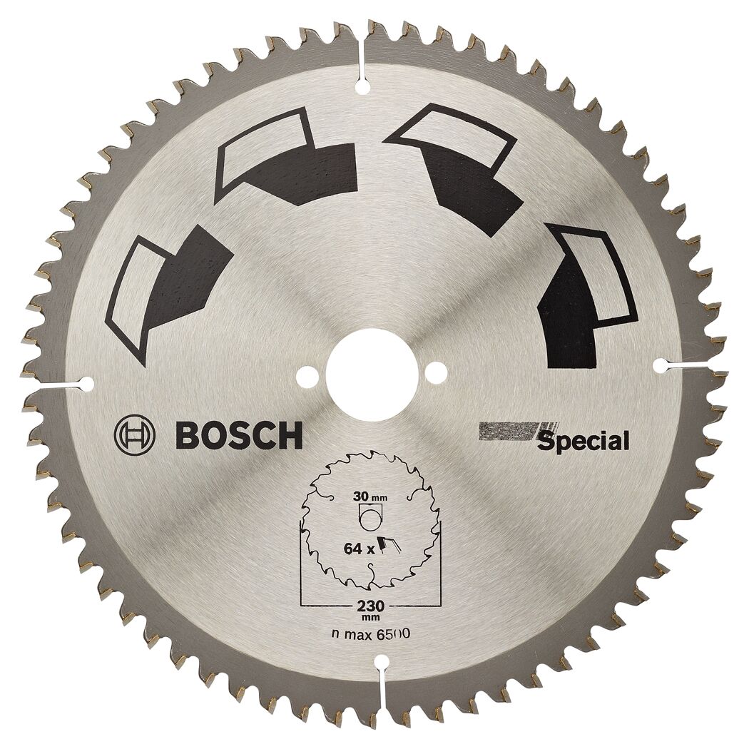 Bosch Kreissägeblatt Special, 230 x 2 x 30 mm, Z64