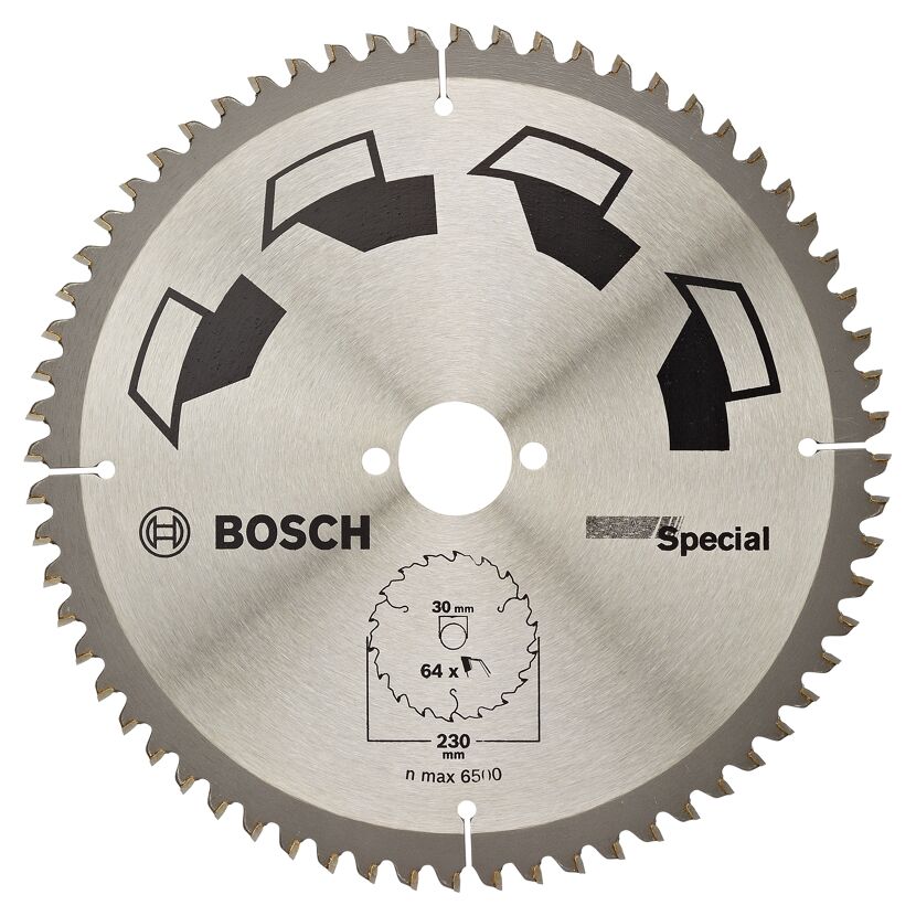 Bosch Kreissägeblatt Special, 230 x 2 x 30 mm, Z64