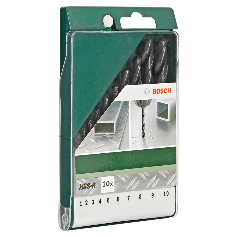 HSS-R-Metallbohrerset 10-teilig