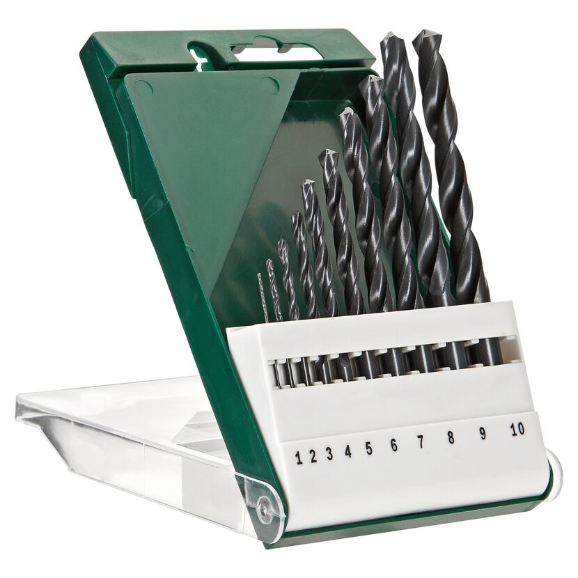 HSS-R-Metallbohrerset 10-teilig