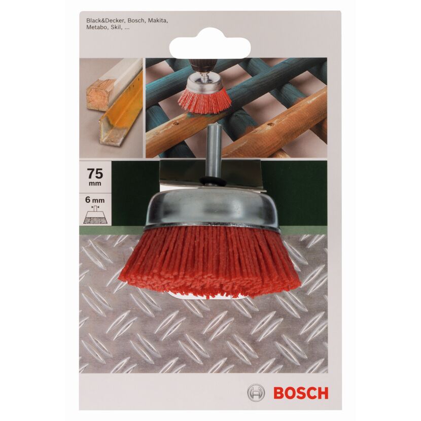 Drahtbürste für Bohrmaschine, 75 mm Durchmesser