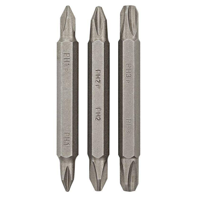 Schrauberbits doppelt 6 cm PH1/PH2/PH3