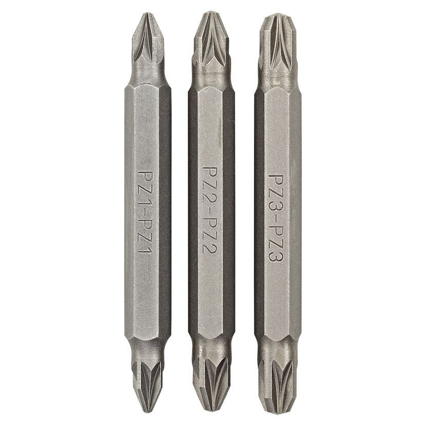 Schrauberbits doppelt 6 cm PZ1/PZ2/PZ3