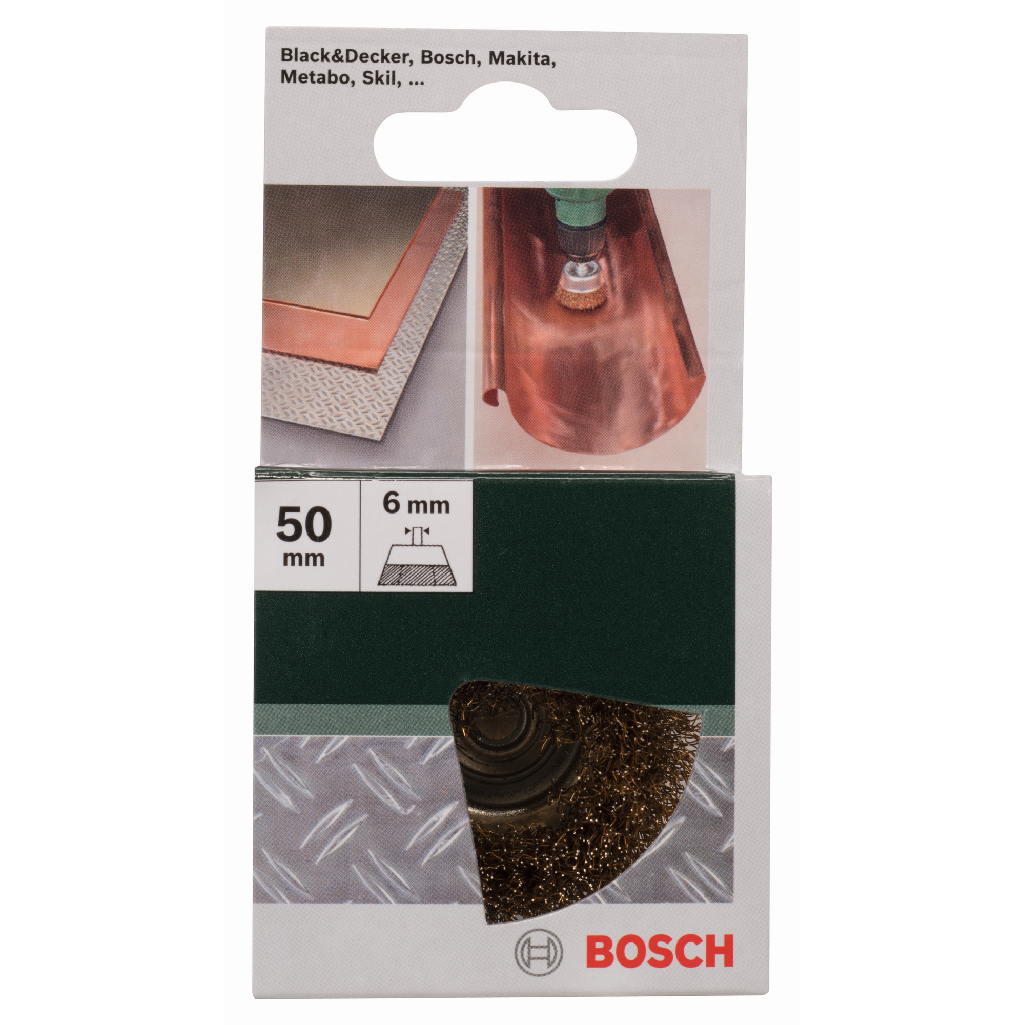 Topfbürste vermessingt Ø 50 mm