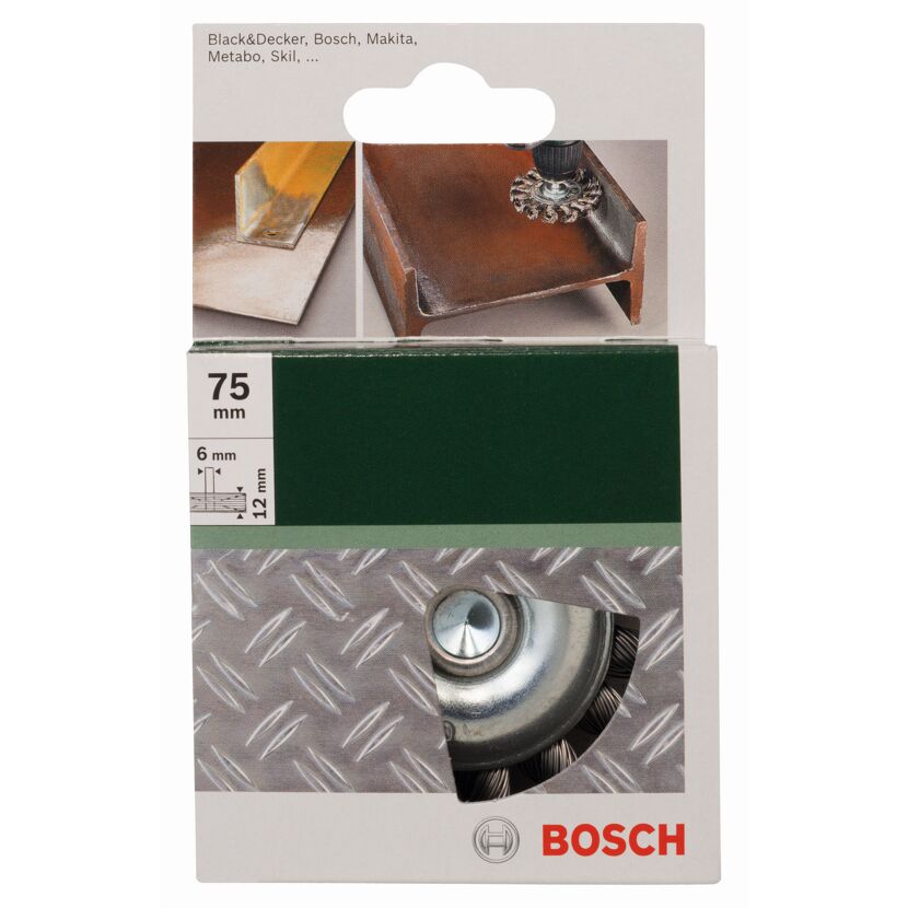Bosch Scheibenbürste, 75 mm Durchmesser, 6 mm Bohrung