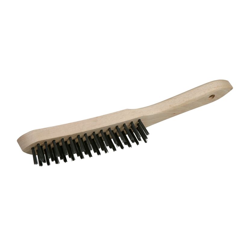 Drahtbürste mit Holzgriff