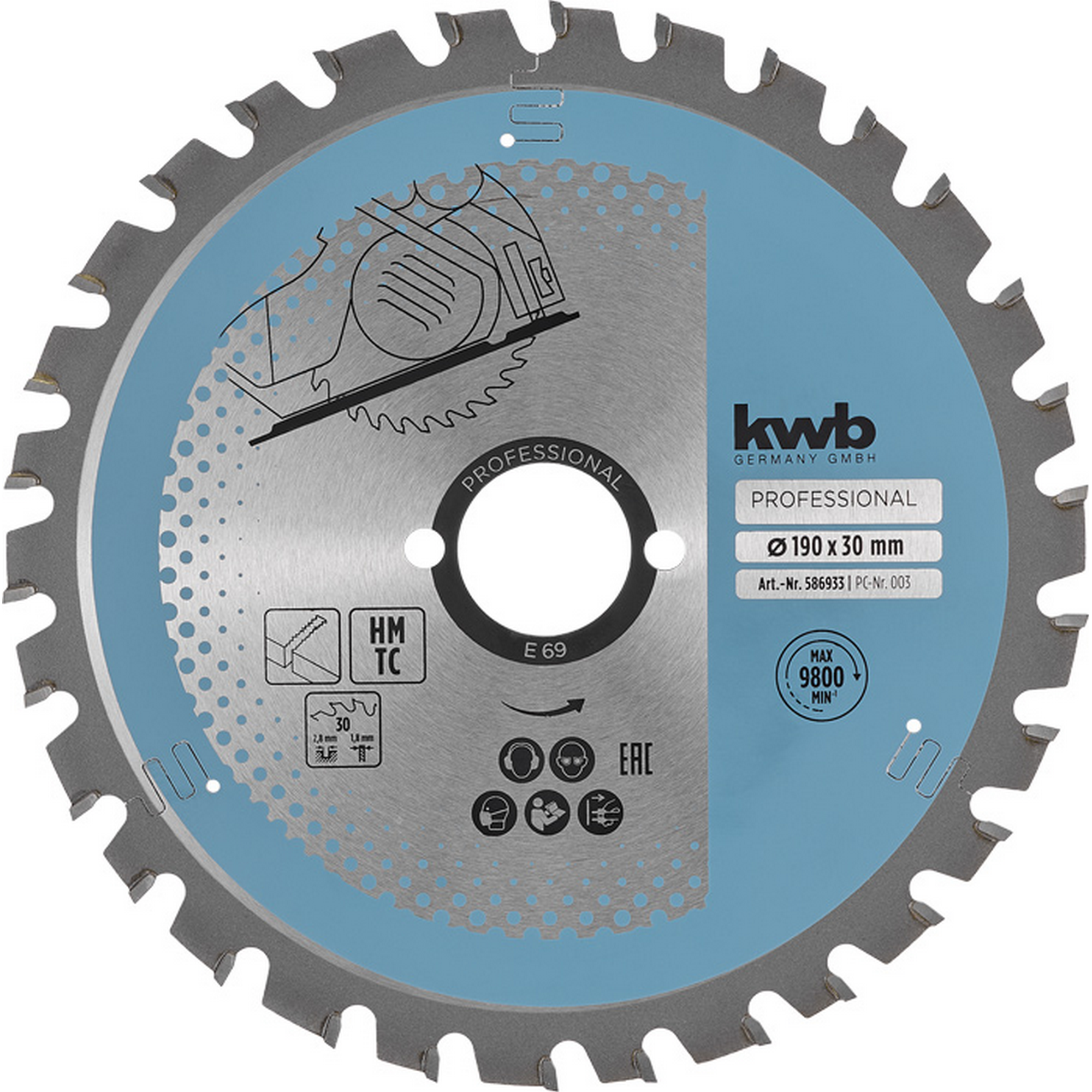 Handkreissägeblatt 'Easy Cut' 'Easy Cut' Ø 190 x 2,8 x 30 mm