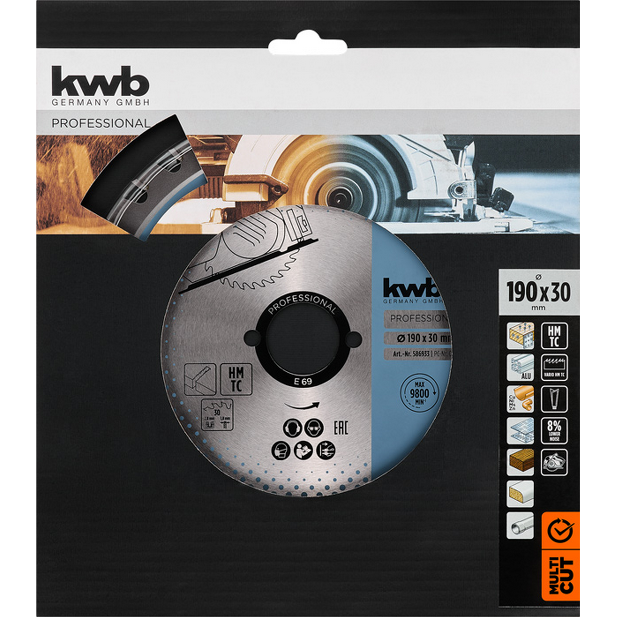 Handkreissägeblatt 'Easy Cut' 'Easy Cut' Ø 190 x 2,8 x 30 mm