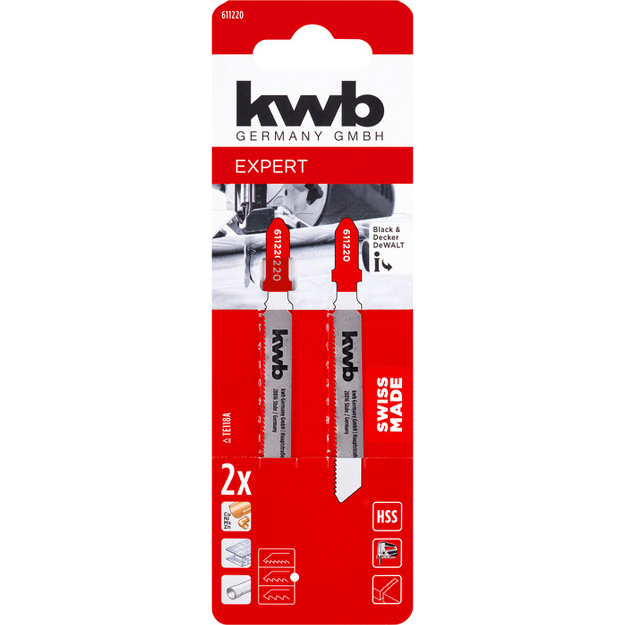 Stichsägeblatt HSS mittel 2 Stück