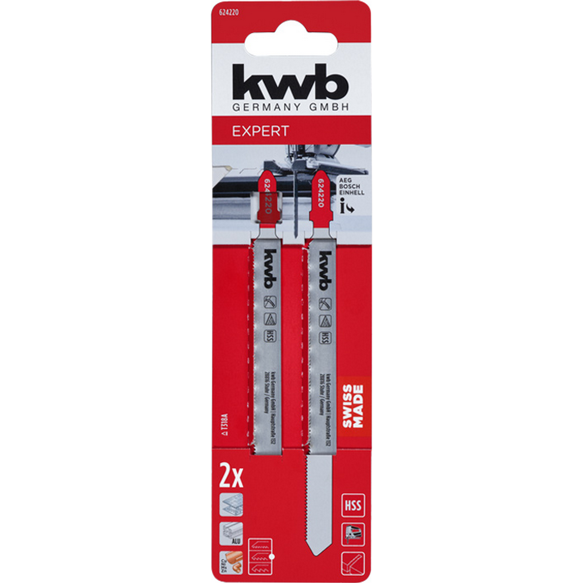 Stichsägeblatt HSS mittel 2 Stück