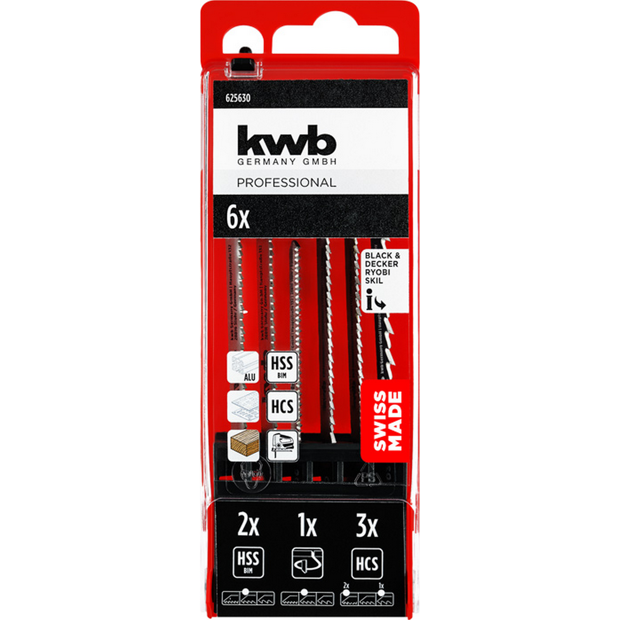 Stichsägeblatt-Set HCS 6-teilig