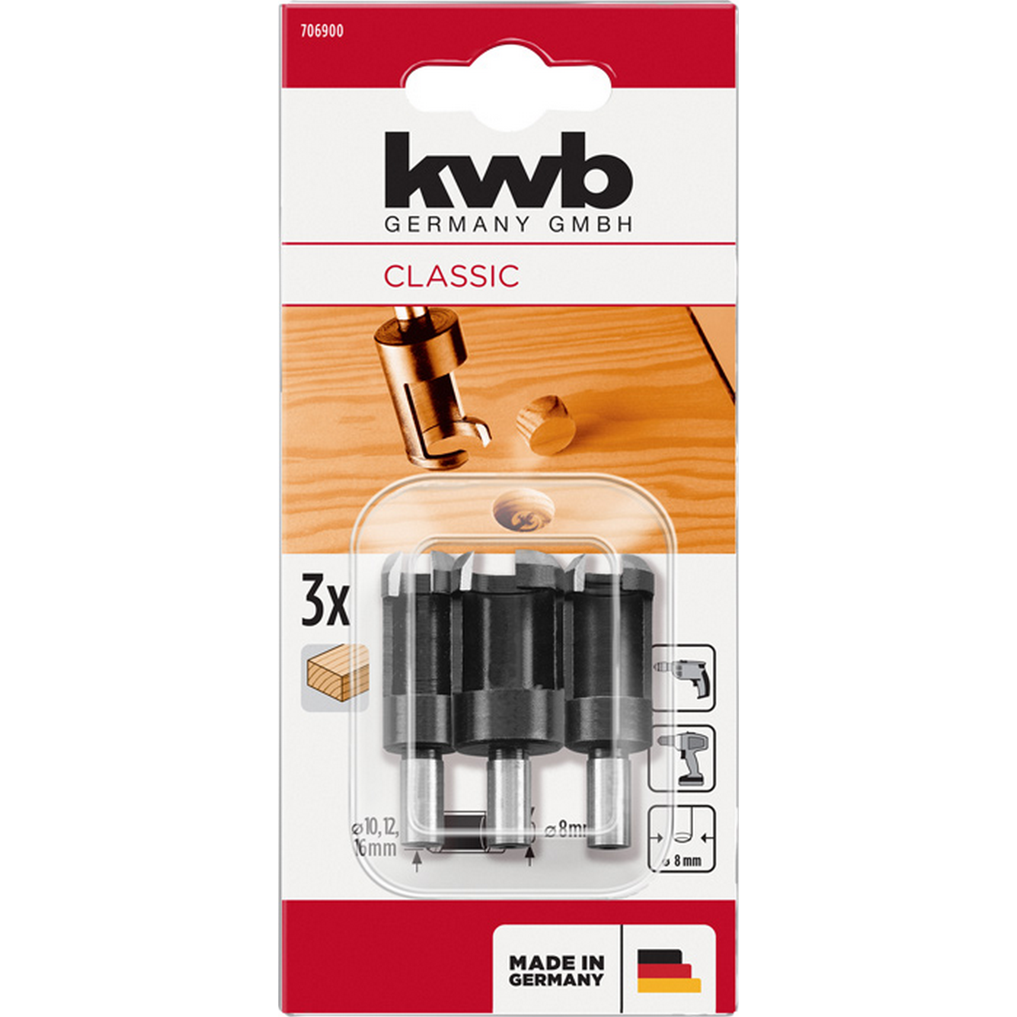 Zapfschneidersatz 3-teilig