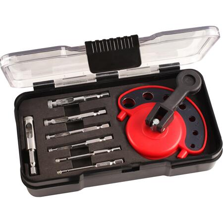 3. Bild von Lochsägen-Set mit Bohrschablone Ø 4-12 mm 8-teilig