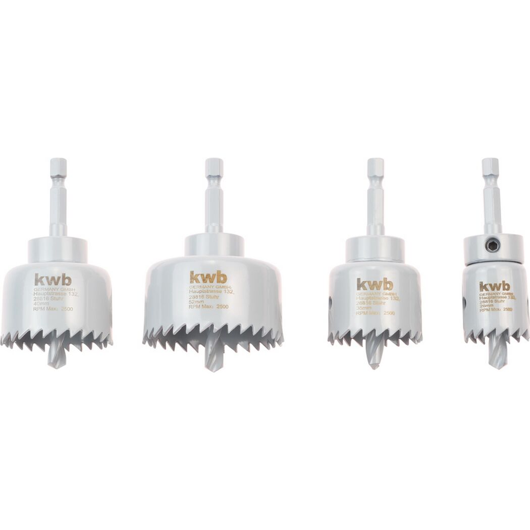 Lochsägen-Set Ø 26-52 mm 4-teilig