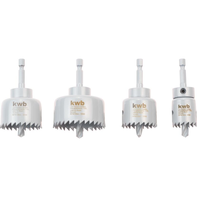 Lochsägen-Set Ø 26-52 mm 4-teilig