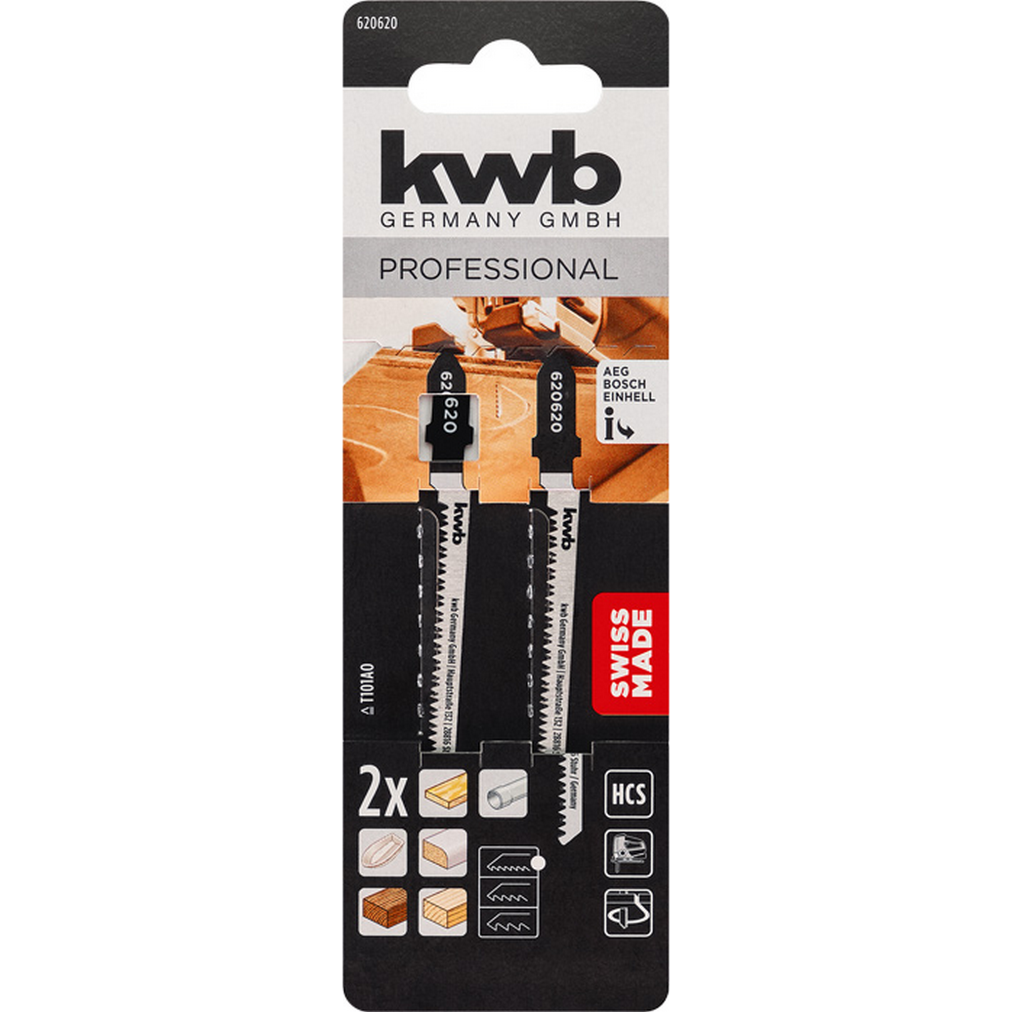 Stichsägeblatt HCS Kurve 2 Stück